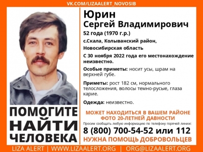 Пропавшего в ноябре прошлого года мужчину ищут в Новосибирской области