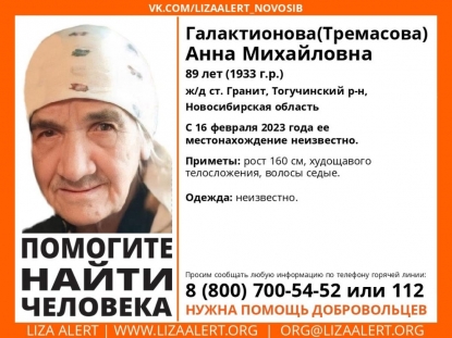 Ищут три недели: 89-летняя пенсионерка загадочно пропала в Новосибирской области