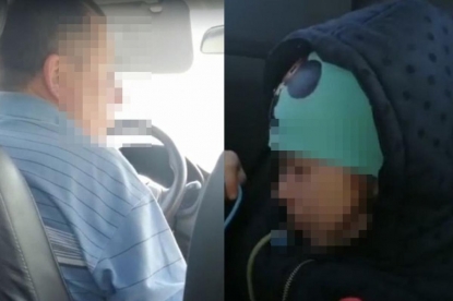 «Быстро угомонился, козел»: пассажирка с ребенком сняла на видео конфликт с таксистом