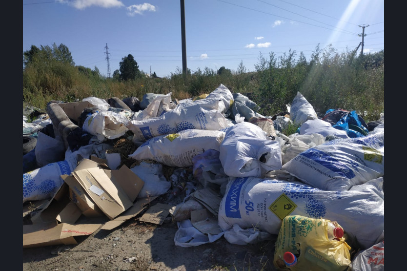 Власти города Болотное переложили вину за дым от горящей свалки на «нехарактерный» ветер