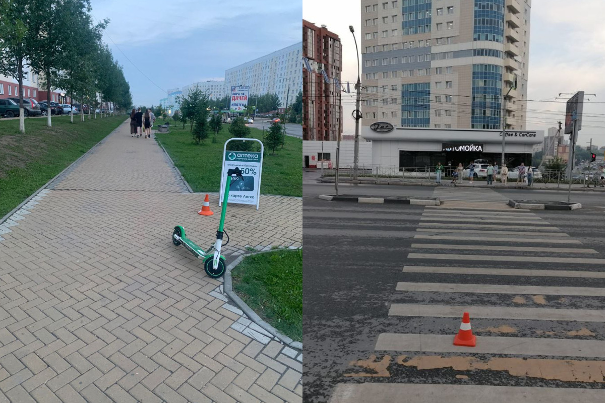 Два ребенка оказались в больнице после встречи с электросамокатчиками в Новосибирске