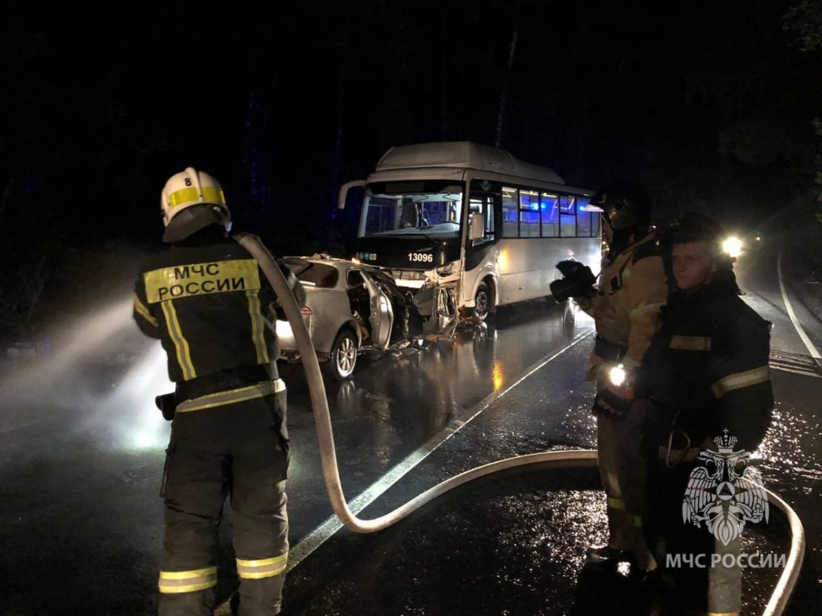 Водитель «Тойоты» и пенсионерка пострадали в ДТП с автобусом