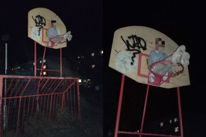 7-летняя жительница Новосибирска застряла в баскетбольном кольце