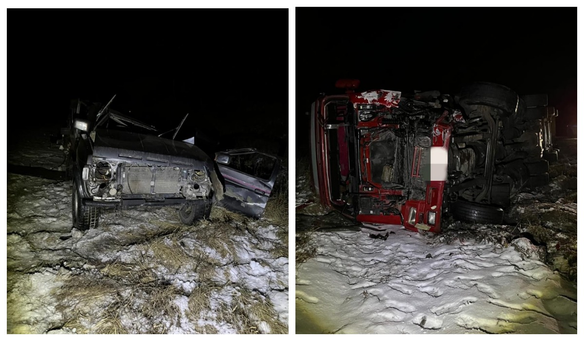 Пассажир кроссовера погиб в лобовом столкновении с тягачом под Новосибирском