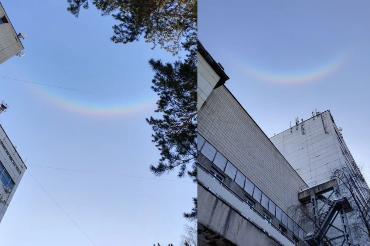В небе над Новосибирском заметили неправильную радугу
