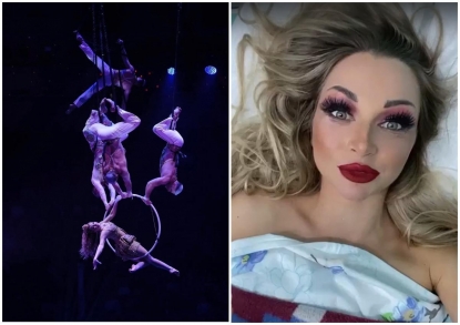 Сломала обе пятки: гимнастка сорвалась во время циркового номера в Новосибирске