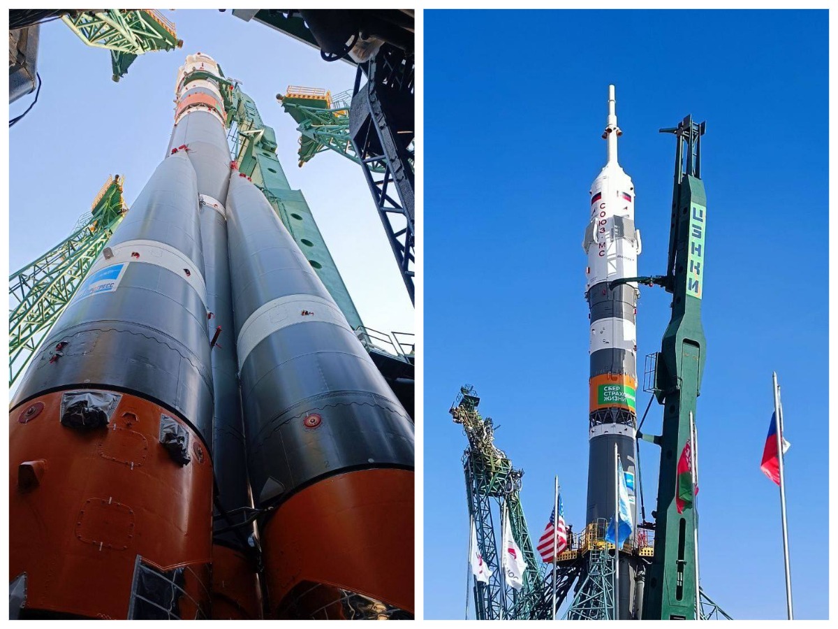 Над Новосибирском пролетит космический корабль «Союз МС-25»