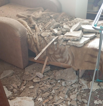 Потолок рухнул в квартире дома в Новосибирске