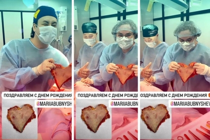Хирург из Новосибирска сделал открытку из человеческой плоти