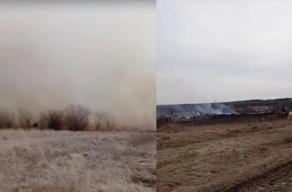 «Страшно не было»: тракторист спас село от пожара