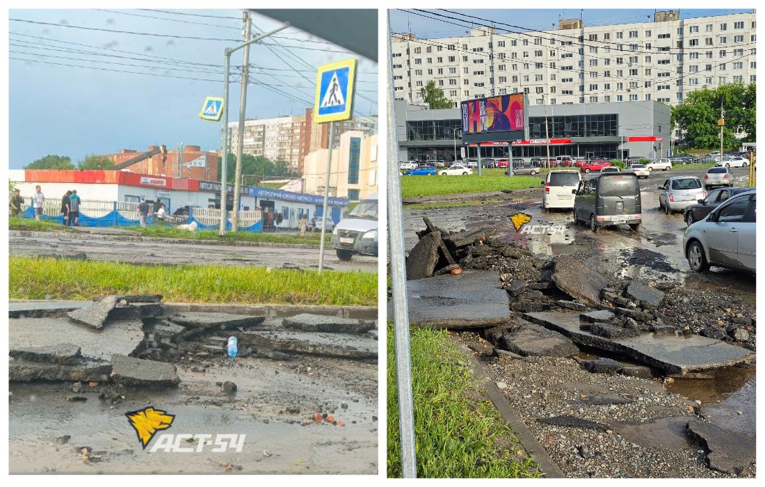 Прокуратура организовала проверку из-за смытого асфальта