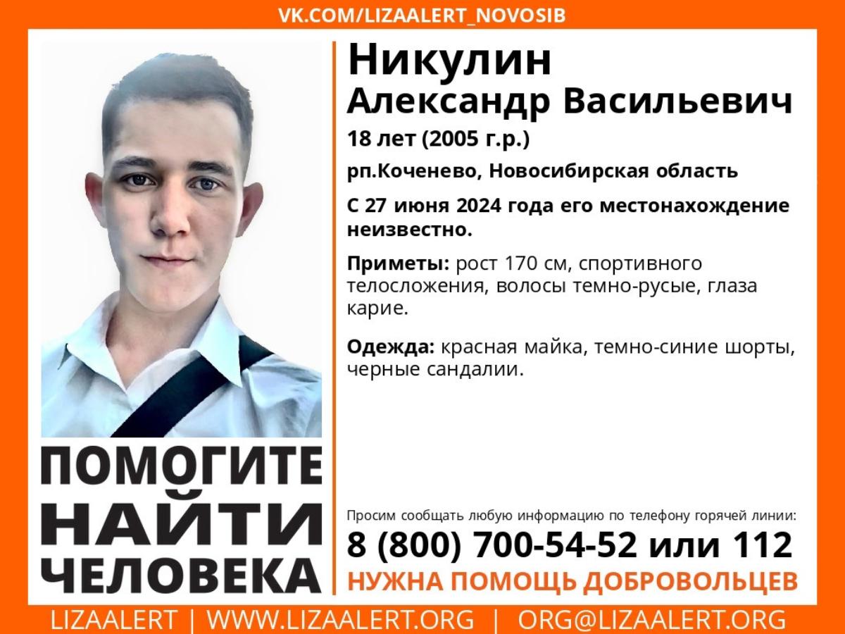 18-летний парень таинственно пропал под Новосибирском