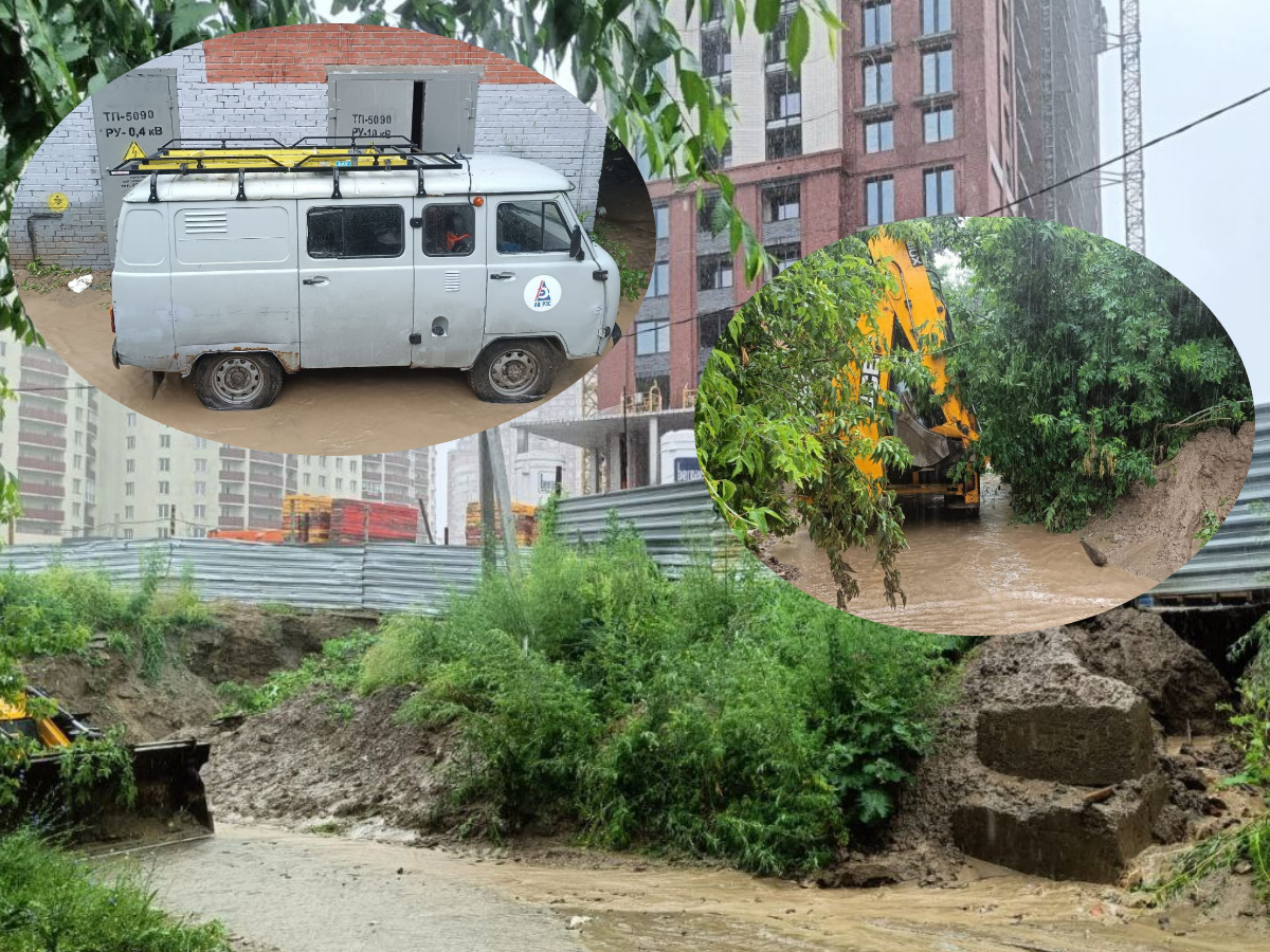 Энергетикам пришлось откапывать ливневку, чтобы вернуть людям свет 