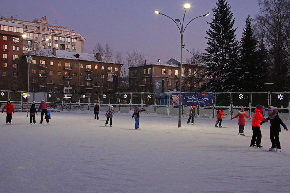 Где открыты катки в Новосибирске: список